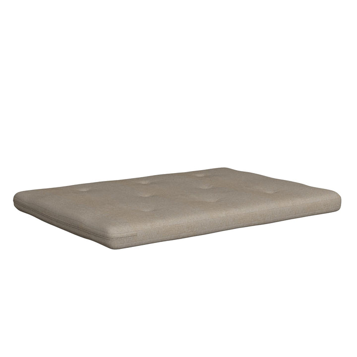 Caddie 6 Inch Thermobonded High Density Polyester Fill Futon Mattress - Oatmeal - Full