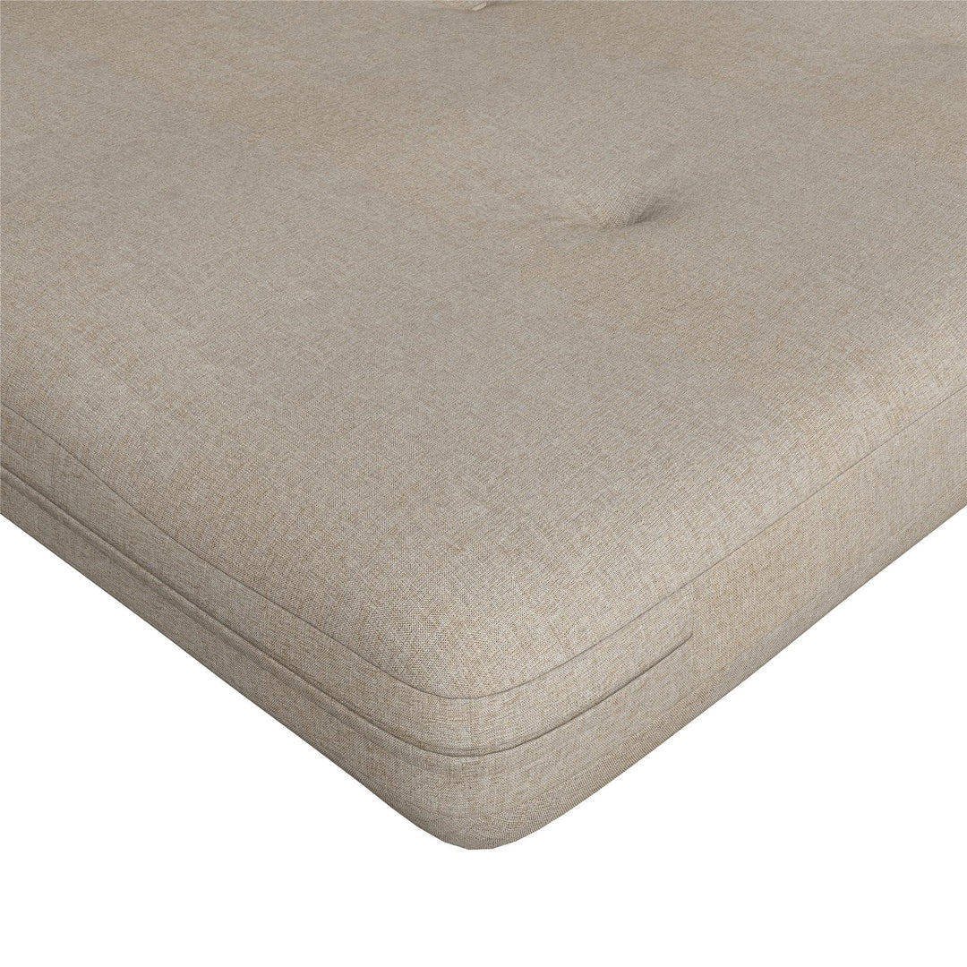 Caddie 6 Inch Thermobonded High Density Polyester Fill Futon Mattress - Oatmeal - Full