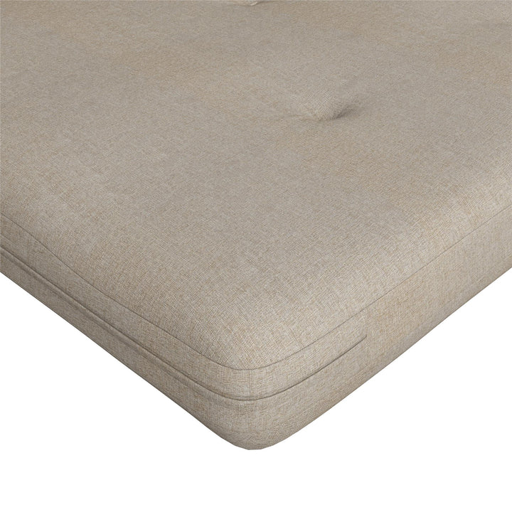 Caddie 6 Inch Thermobonded High Density Polyester Fill Futon Mattress - Oatmeal - Full
