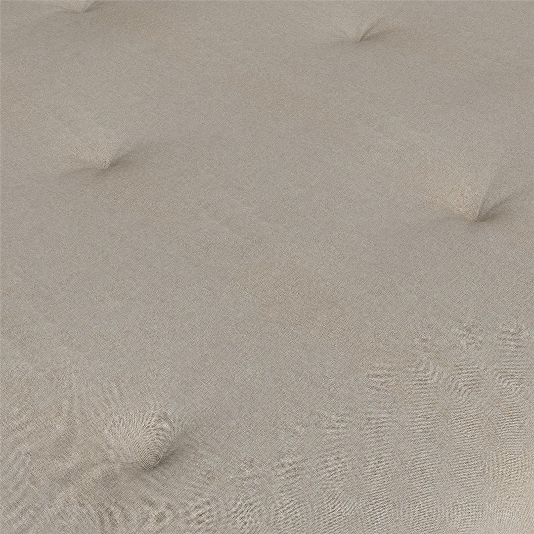 Caddie 6 Inch Thermobonded High Density Polyester Fill Futon Mattress - Oatmeal - Full