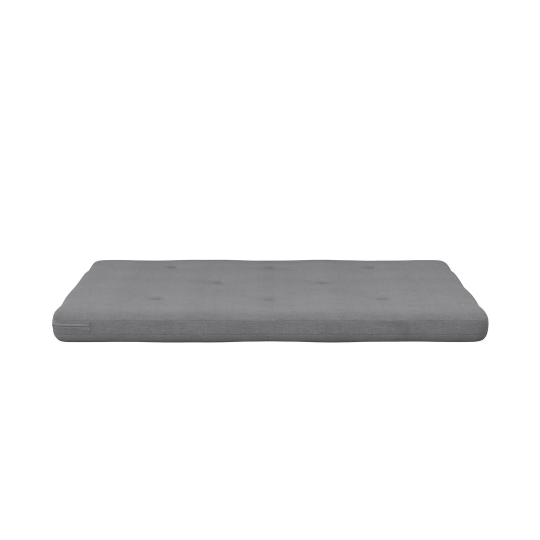 Caddie 6 Inch Thermobonded High Density Polyester Fill Futon Mattress - Light Gray - Full