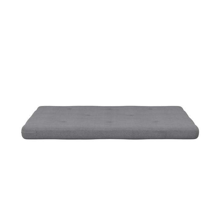 Caddie 6 Inch Thermobonded High Density Polyester Fill Futon Mattress - Light Gray - Full