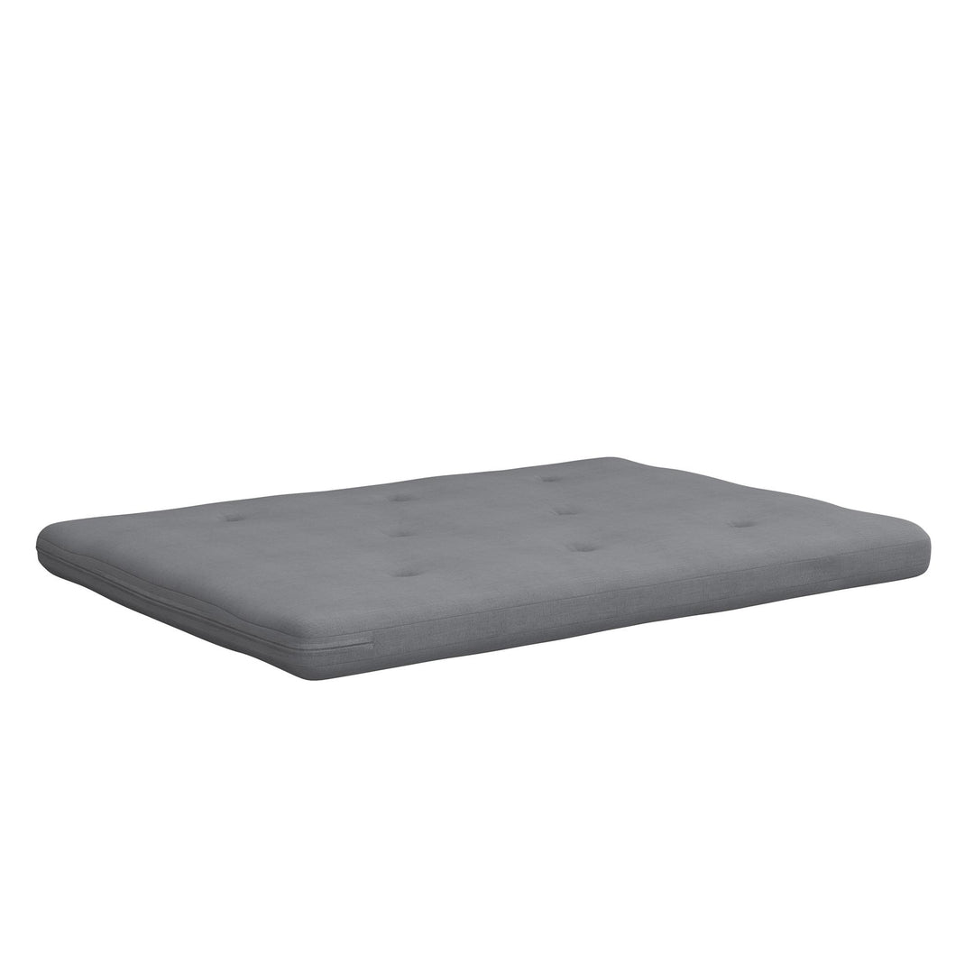 Caddie 6 Inch Thermobonded High Density Polyester Fill Futon Mattress - Light Gray - Full