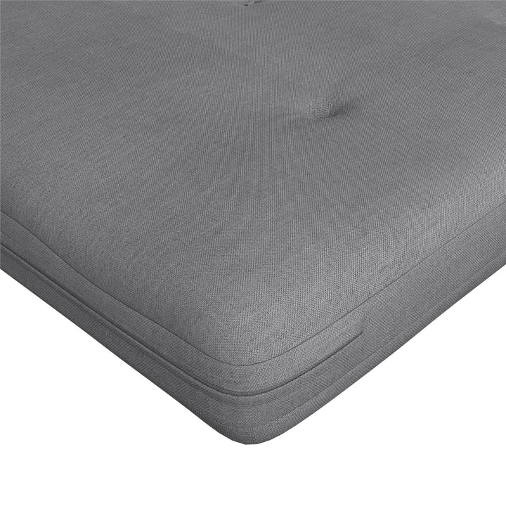 Caddie 6 Inch Thermobonded High Density Polyester Fill Futon Mattress - Light Gray - Full