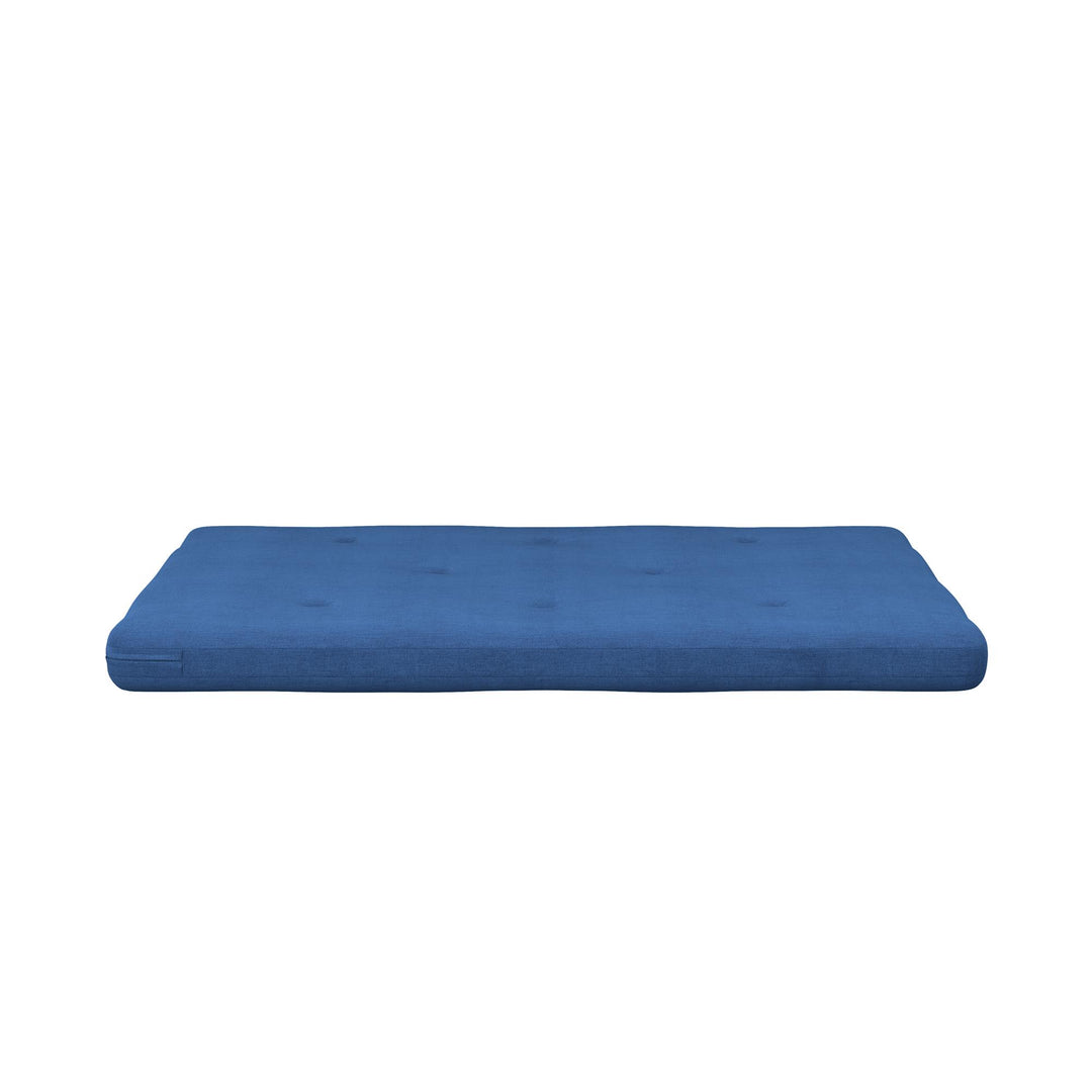 Caddie 6 Inch Thermobonded High Density Polyester Fill Futon Mattress - Blue - Full