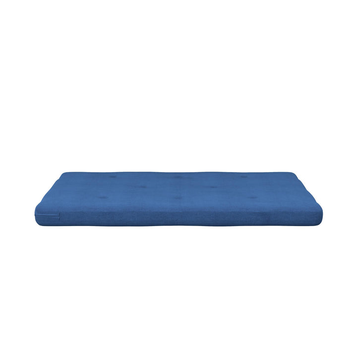Caddie 6 Inch Thermobonded High Density Polyester Fill Futon Mattress - Blue - Full