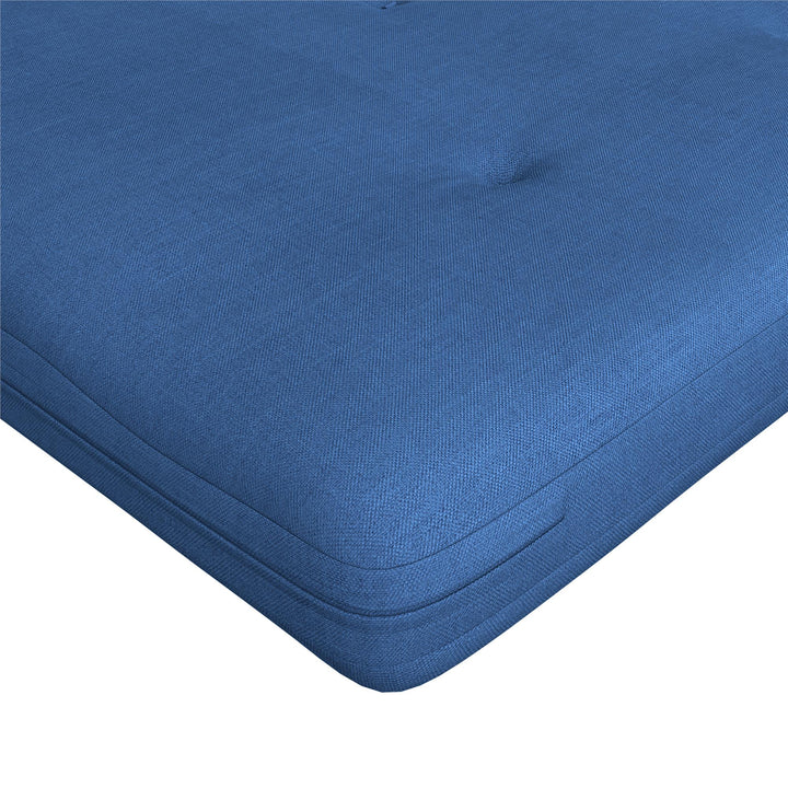Caddie 6 Inch Thermobonded High Density Polyester Fill Futon Mattress - Blue - Full