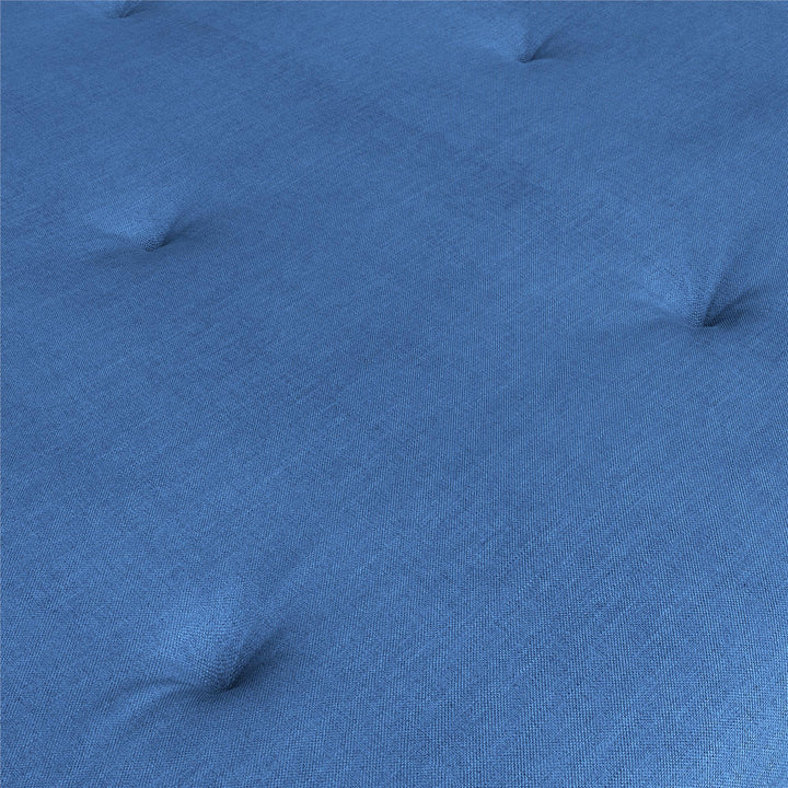 Caddie 6 Inch Thermobonded High Density Polyester Fill Futon Mattress - Blue - Full