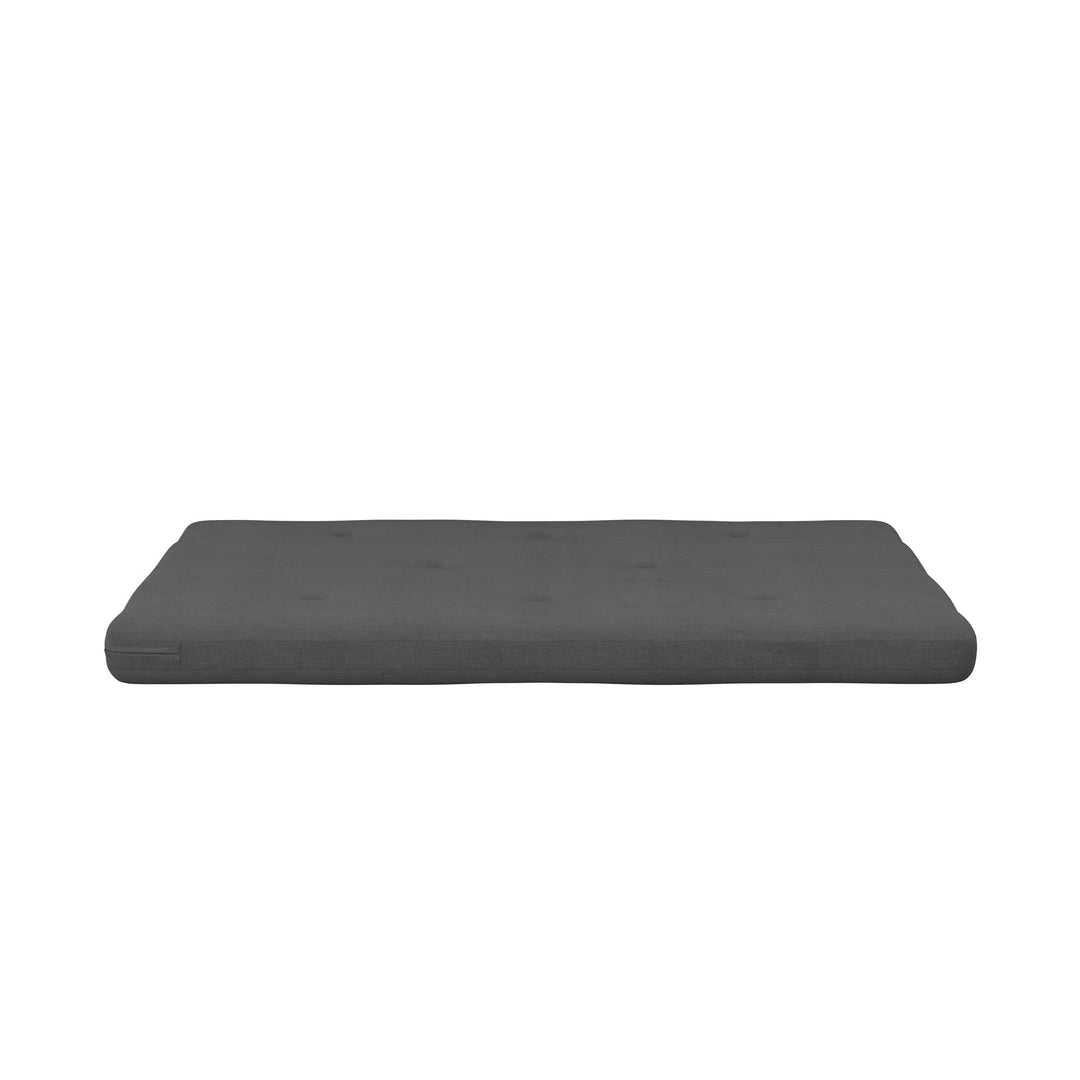 Caddie 6 Inch Thermobonded High Density Polyester Fill Futon Mattress - Gray - Full