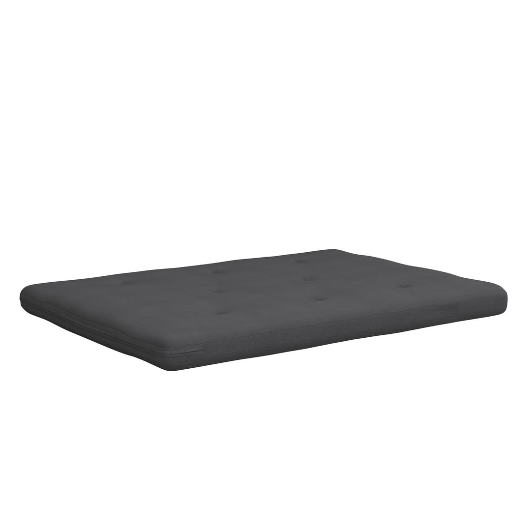 Caddie 6 Inch Thermobonded High Density Polyester Fill Futon Mattress - Gray - Full