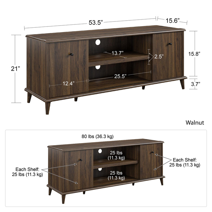 Farnsworth TV Stand for TVs up to 55" - Columbia Walnut