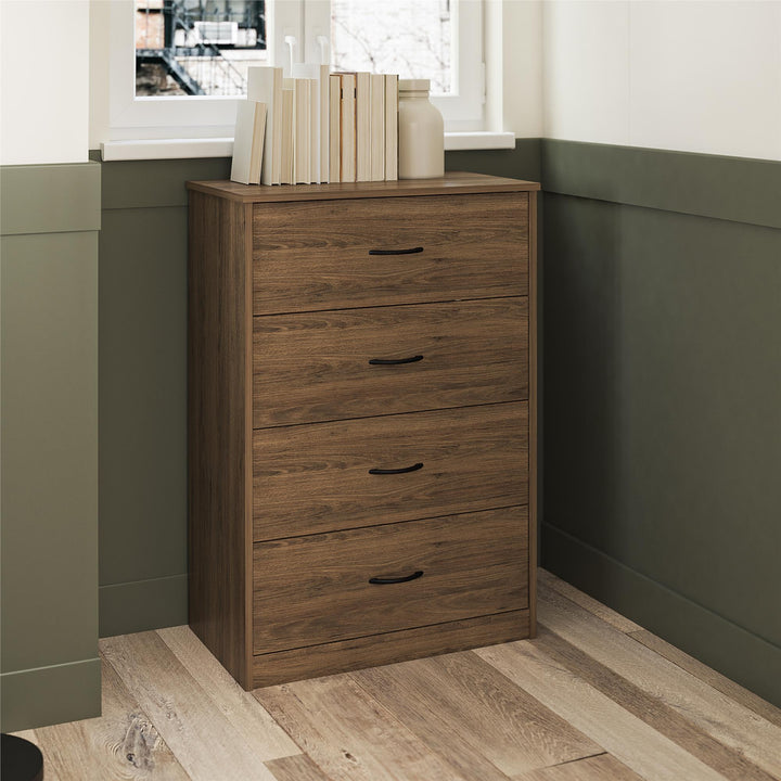 Trendy bedroom centerpiece: 4 Drawer Heritage dresser - Rustic Oak