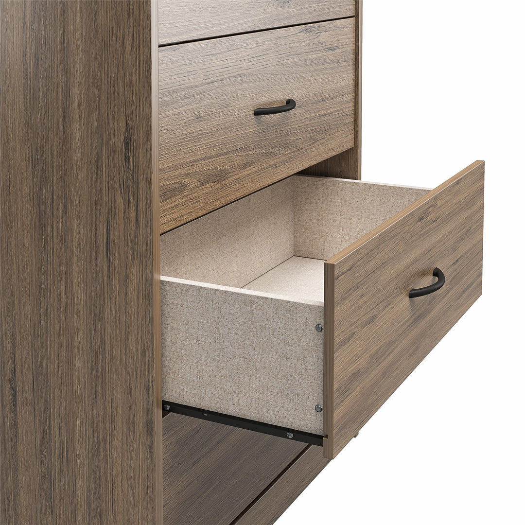 Aesthetic wooden dresser with ample storage space - Rustic Oak