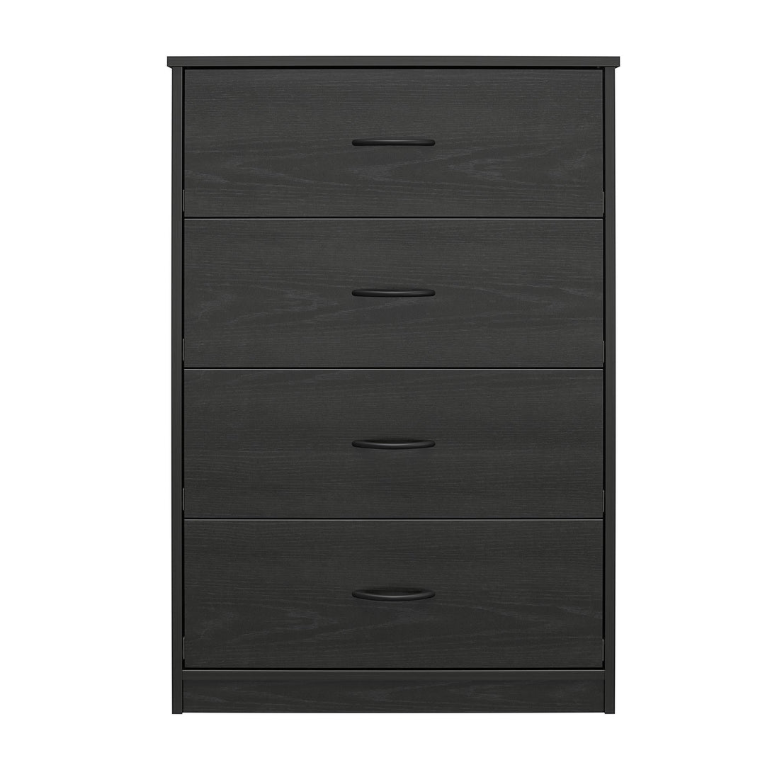 Heritage Mid Sized 4 Drawer Storage Dresser - Black Oak