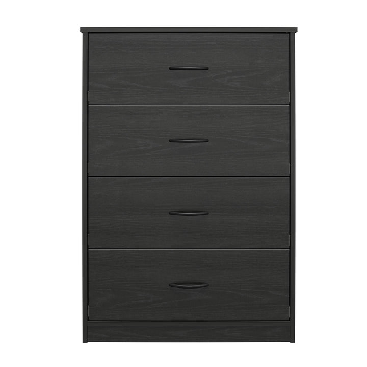 Heritage Mid Sized 4 Drawer Storage Dresser - Black Oak