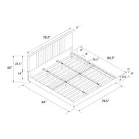 Rio Faux Leather Upholstered Platform Bed with Tufted Headboard