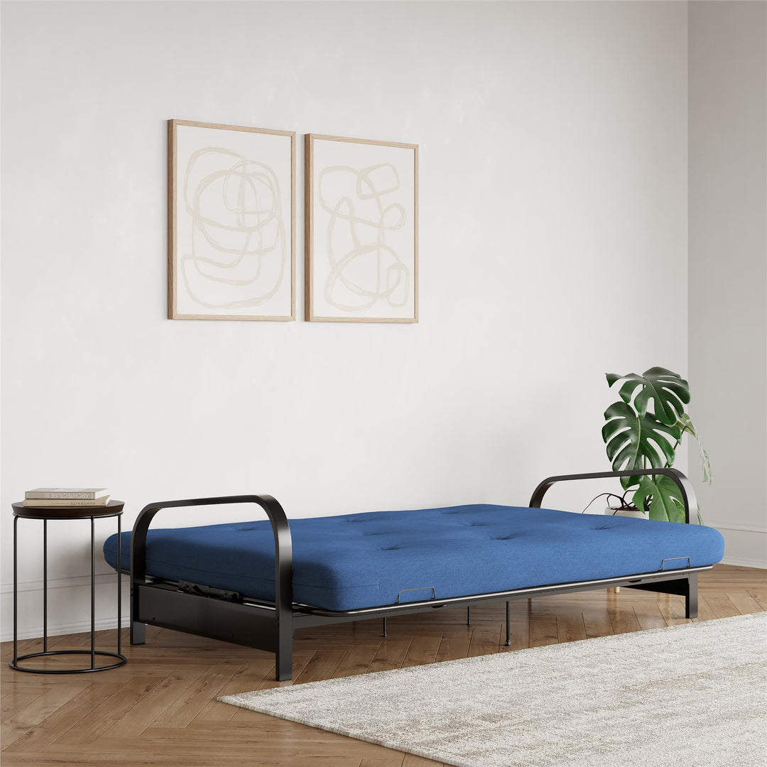 Caddie 6 Inch Thermobonded High Density Polyester Fill Futon Mattress - Blue - Full
