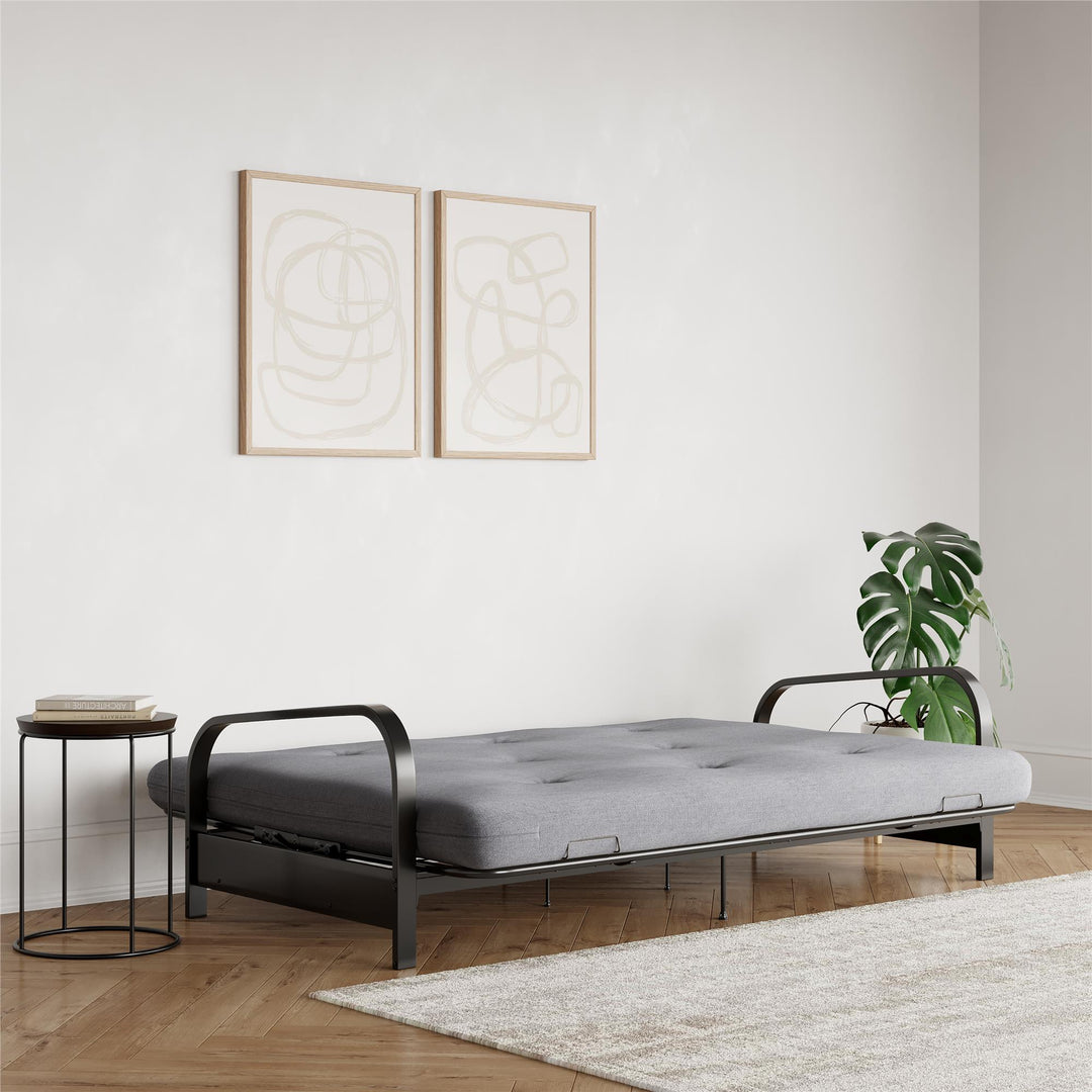Caddie 6 Inch Thermobonded High Density Polyester Fill Futon Mattress - Light Gray - Full