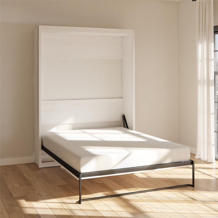 Paramount Full Size Murphy Bed with Easy Open Close Mechanism - Ivory Oak - Full