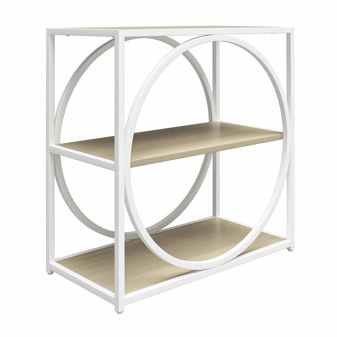 Elegant open-shelved Strafford Accent Table - Pale Oak