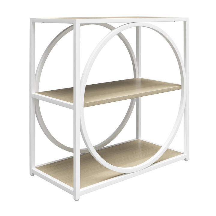 Elegant open-shelved Strafford Accent Table - Pale Oak