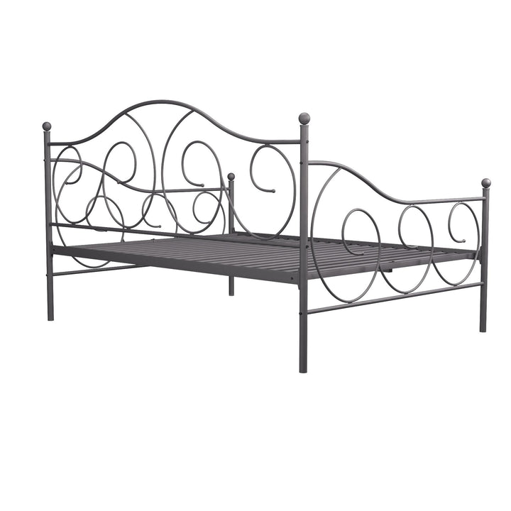 Victoria Metal Daybed with 15 Inch Clearance for Storage - Pewter - Full