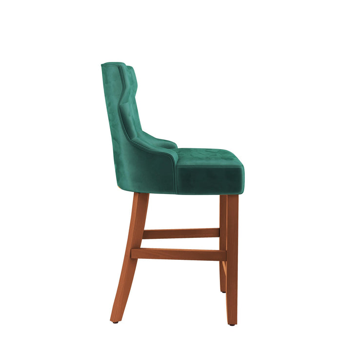 Clairborne Counter Height Bar Stool - Emerald Green - Set of 2