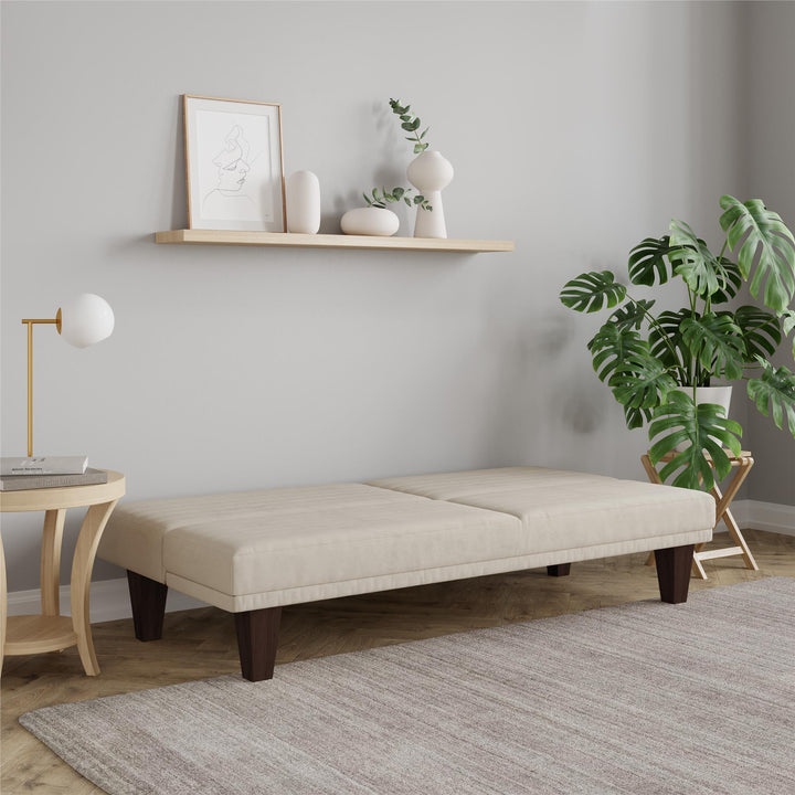 Stylish Donna Convertible Futon -  Tan