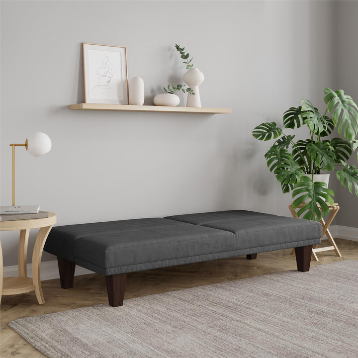 Stylish Donna Convertible Futon -  Gray