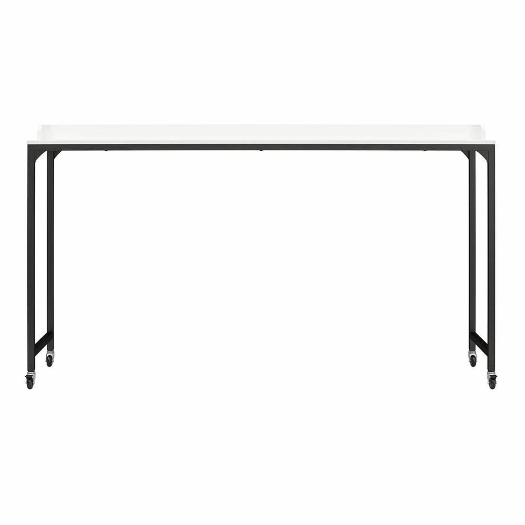 Park Hill Desk with Castors for Over-Bed Use -  White