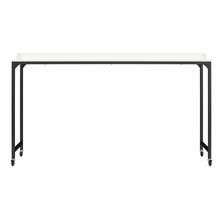 Park Hill Desk with Castors for Over-Bed Use -  White