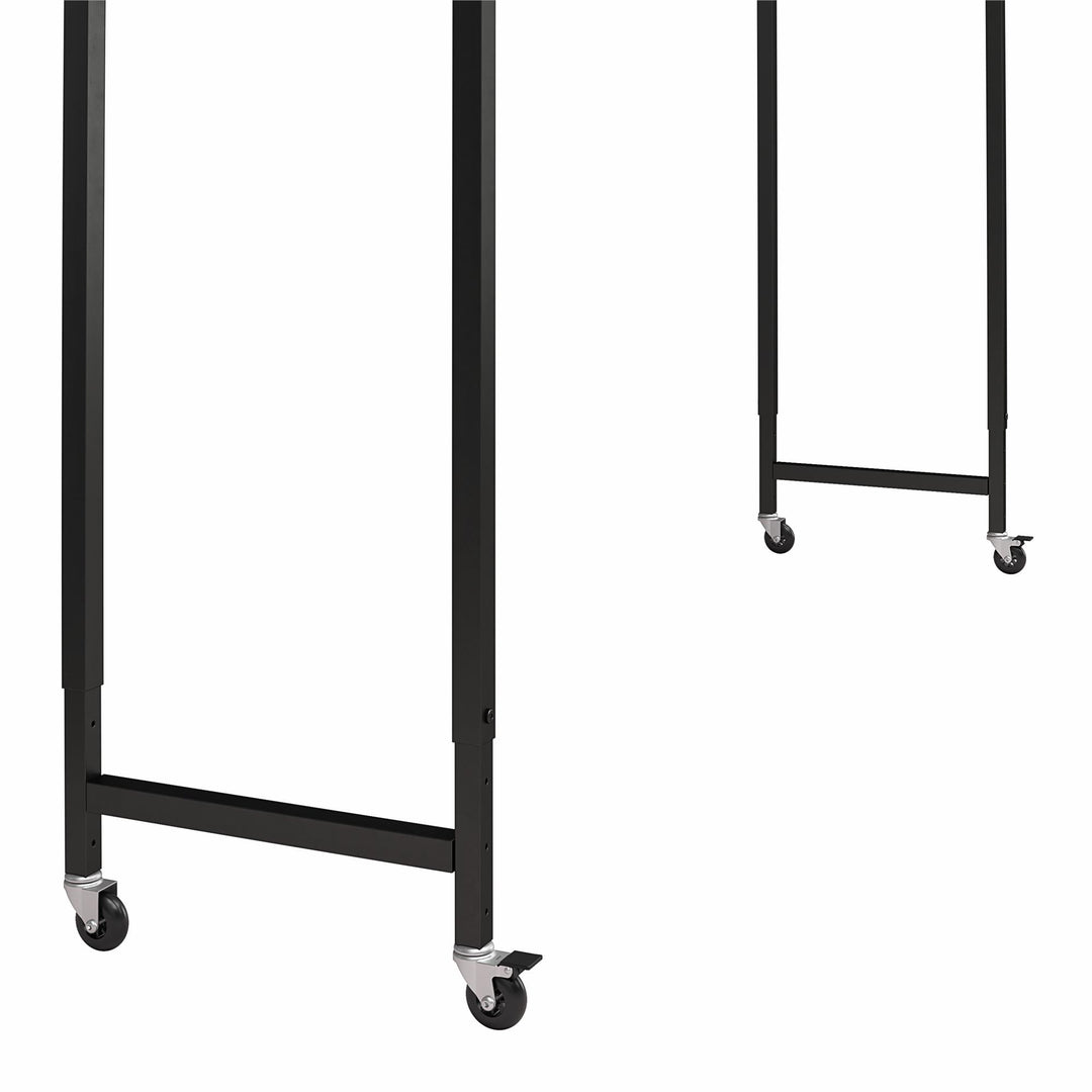 Over-Bed Desk with Castors and Adjustable Height -  White