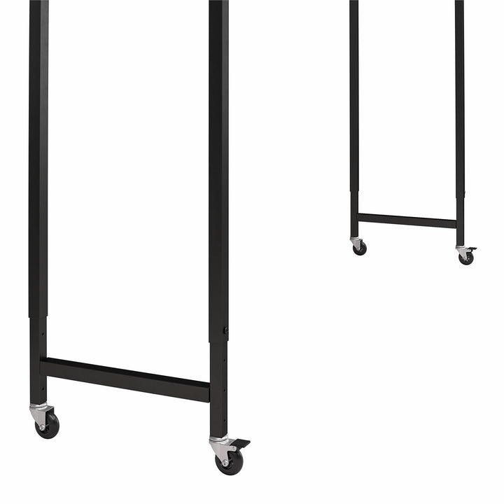 Over-Bed Desk with Castors and Adjustable Height -  White