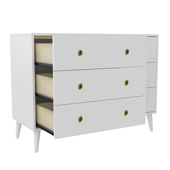 Harper 6-Drawer Storage Dresser - White