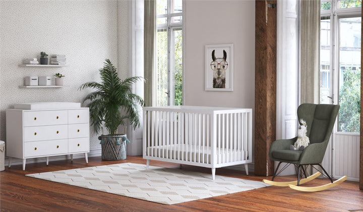 Harper 6-Drawer Storage Dresser - White
