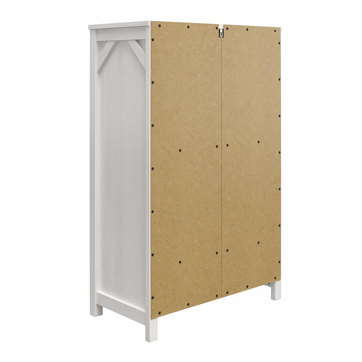 Augusta 5 Drawer Tall Dresser with Easy SwitchLock™ Assembly - Ivory Oak