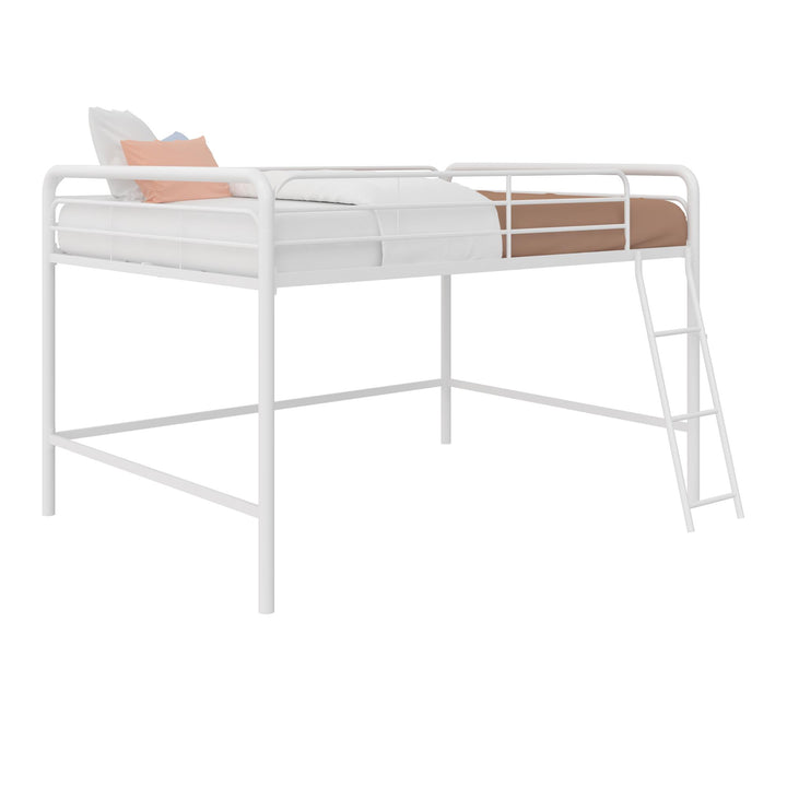 Best Jett Junior Design Full Metal Loft Bed -  White  -  Full