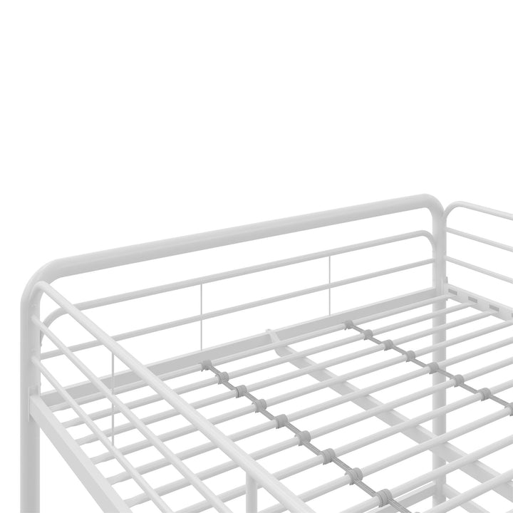 Best Full Metal Loft Bed with Ladder -  White  -  Full