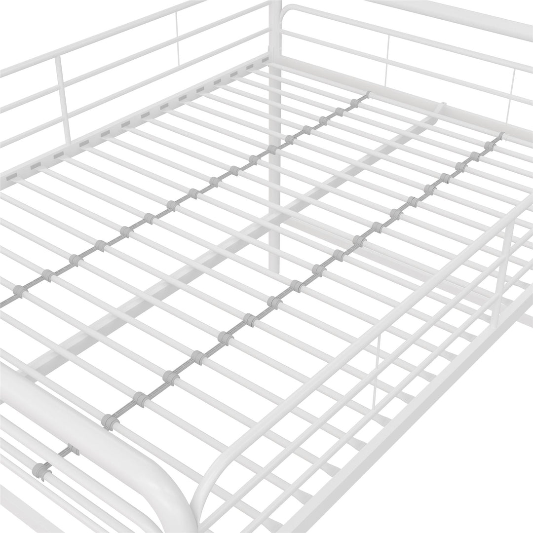 Jett Junior Loft Bed with 3 Step Ladder -  White  -  Full