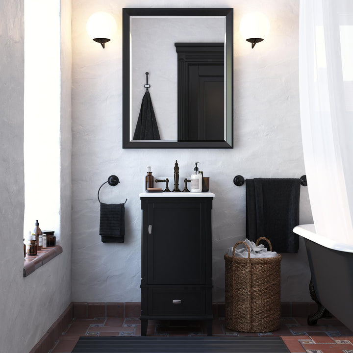 Otum 18" Bathroom Vanity - Black - 18"