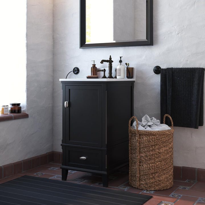 Otum 18" Bathroom Vanity - Black - 18"