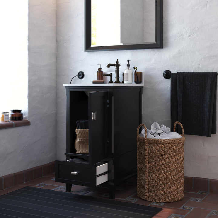 Otum 18" Bathroom Vanity - Black - 18"