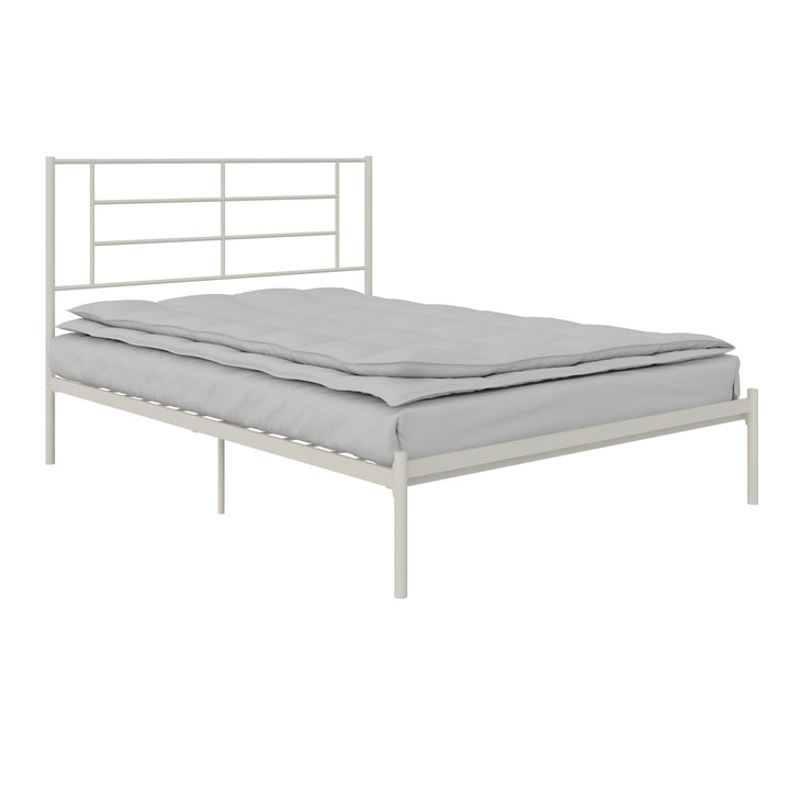 Jensen Metal Bed - White - Queen