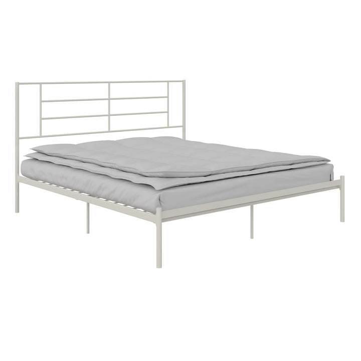 Jensen Metal Bed - White - King