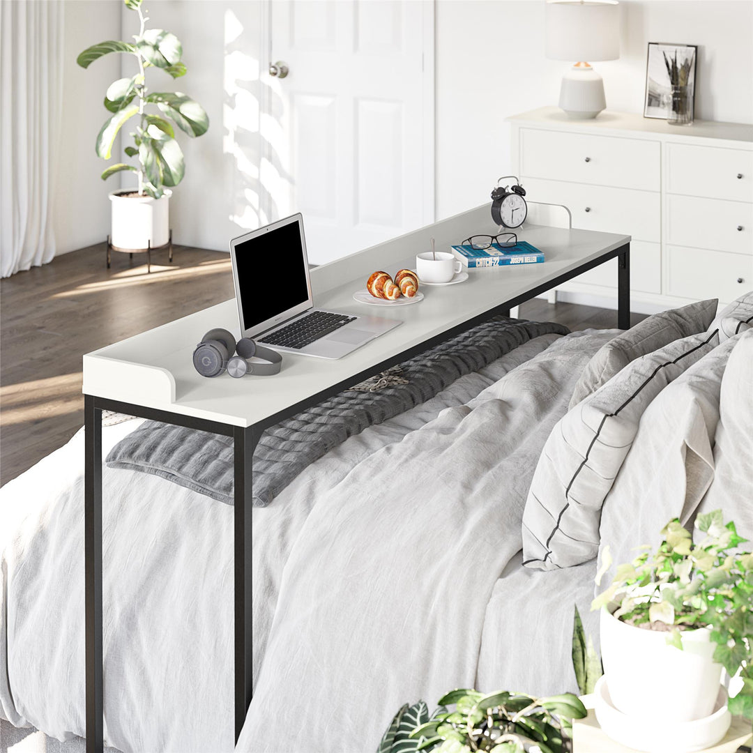 Park Hill Desk with Adjustable Height for Over-Bed -  White
