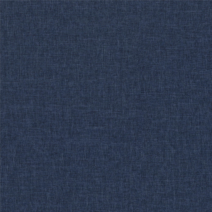 Her Majesty Bed - Blue Linen - Queen
