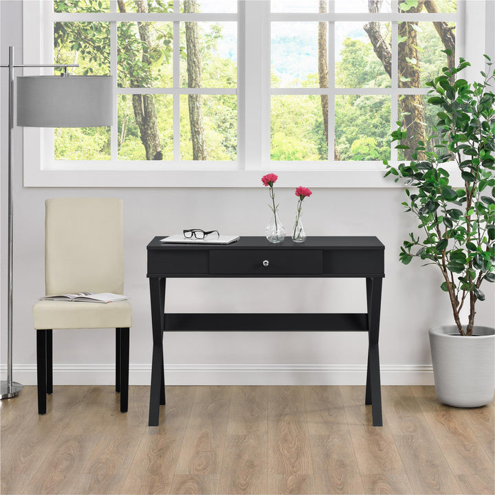 Carlisle Campaign Computer Desk - Black