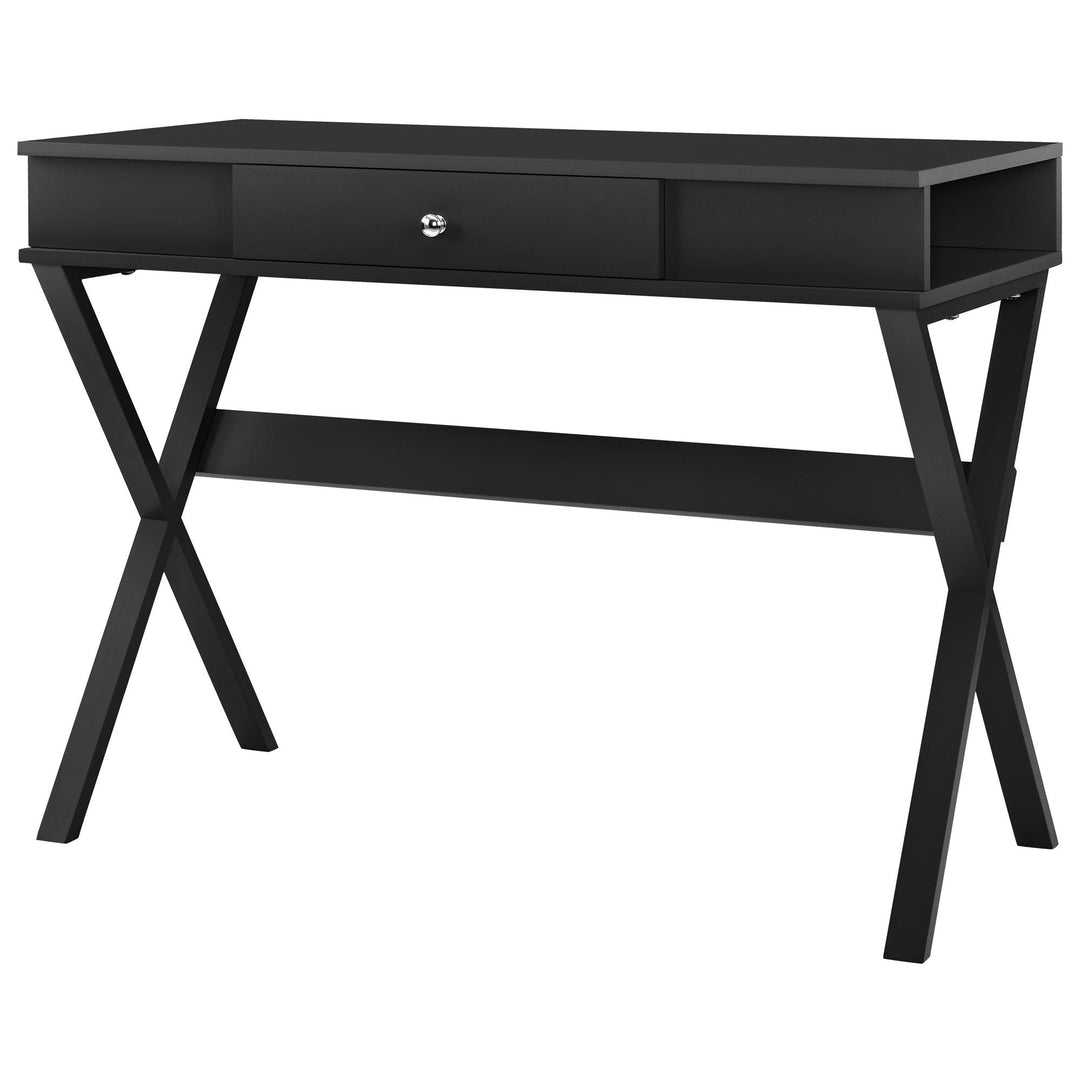 Carlisle Campaign Computer Desk - Black