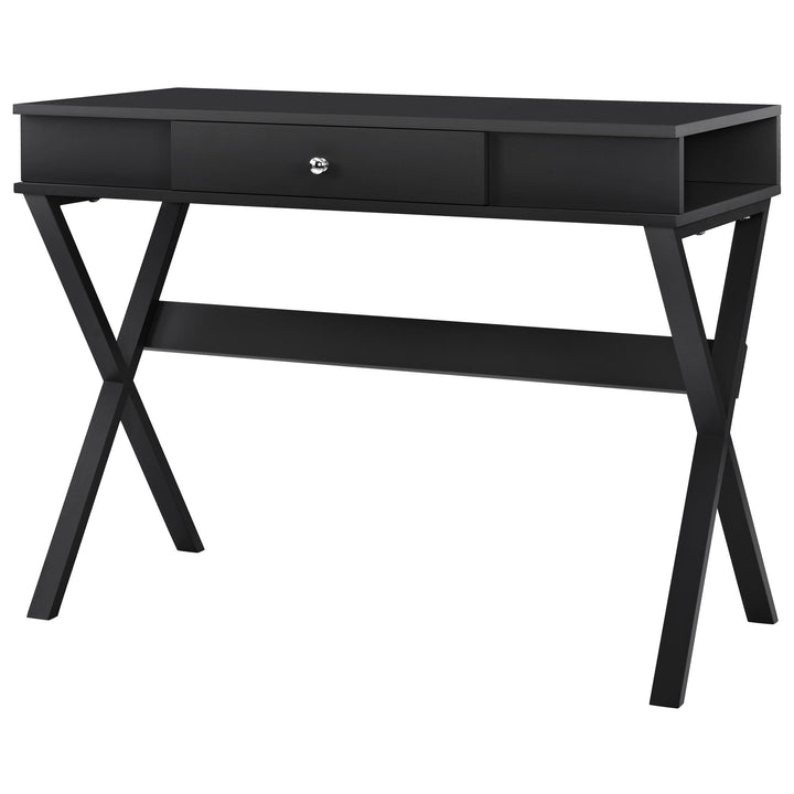 Carlisle Campaign Computer Desk - Black