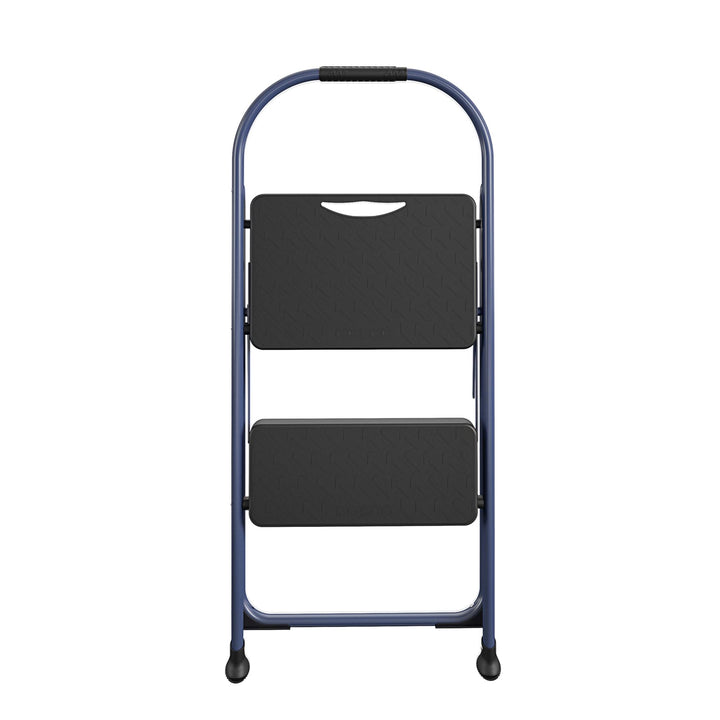 Multi-Step Folding Step Stool with 225 lb Weight Capacity - Navy - 2 Step